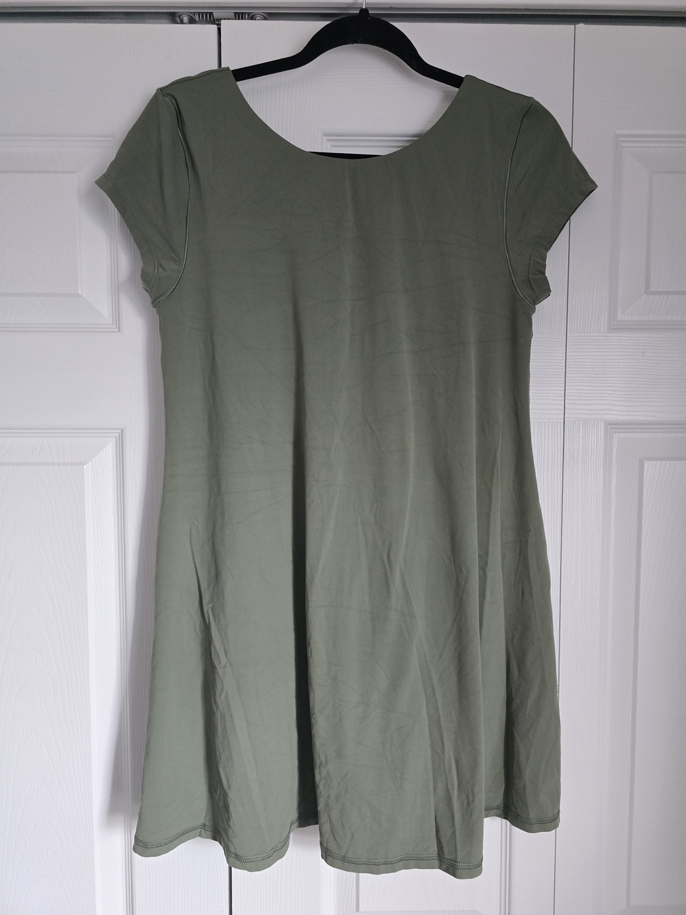 aerie Olive Green Scoop Neck Mini Active Dress